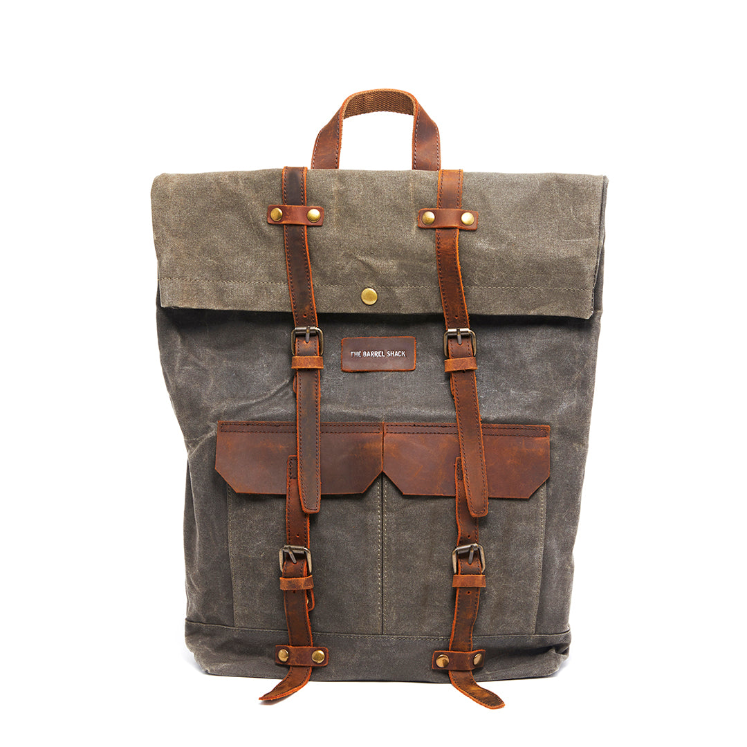 barrel backpack in leather The Barrel Shack™ The Bruce