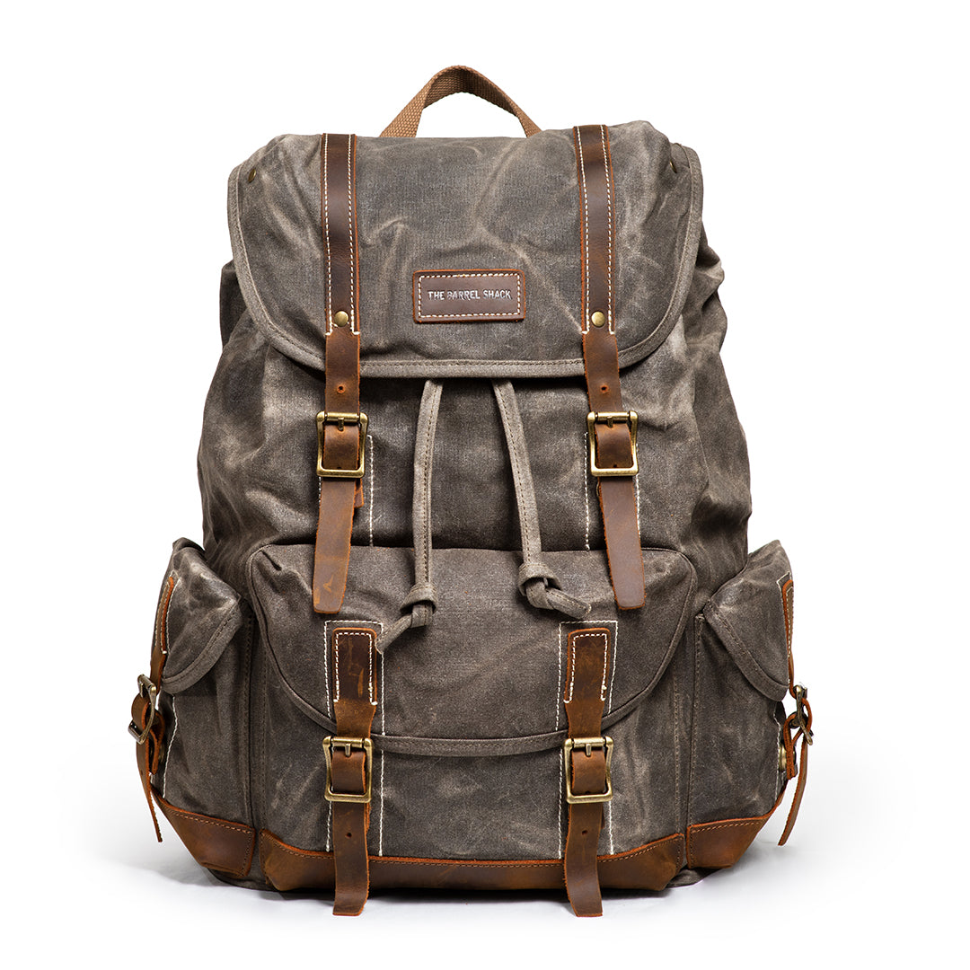 barrel backpack in leather The Langley The Langley Backpack is a multifunctional Cool Brown Mens Leather 14